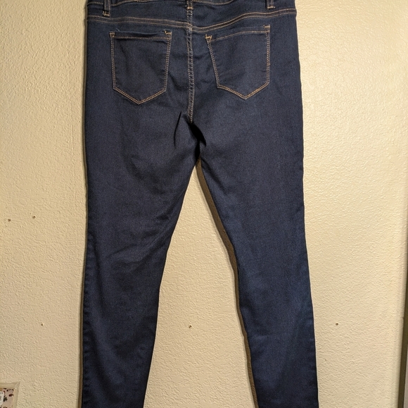 Bluespice size 13 Women's Dark Blue Jeans skinny stretch barely use - Picture 8 of 10